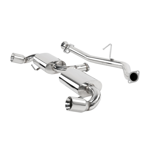 DUAL PATH BOLT-ON STAINLESS 3.5" TIP CATBACK EXHAUST SYSTEM FOR 04-11 MAZDA RX-8
