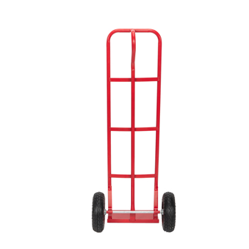 Iron Non-foldable 150kg Red British Luggage Cart