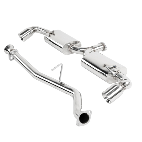 DUAL PATH BOLT-ON STAINLESS 3.5" TIP CATBACK EXHAUST SYSTEM FOR 04-11 MAZDA RX-8
