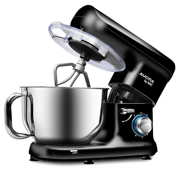 1500W Electric Stand Mixer 5.5L Mixing Bowl Black