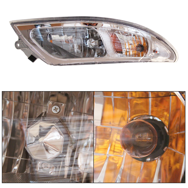 LEAVAN Headlight Headlamp LH Left RH Right Pair for International 4200 4300 4900