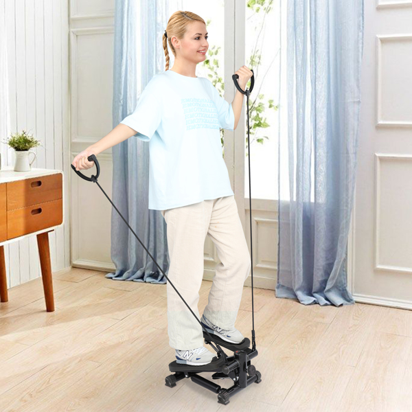 Home Stepper With Drawstring Black