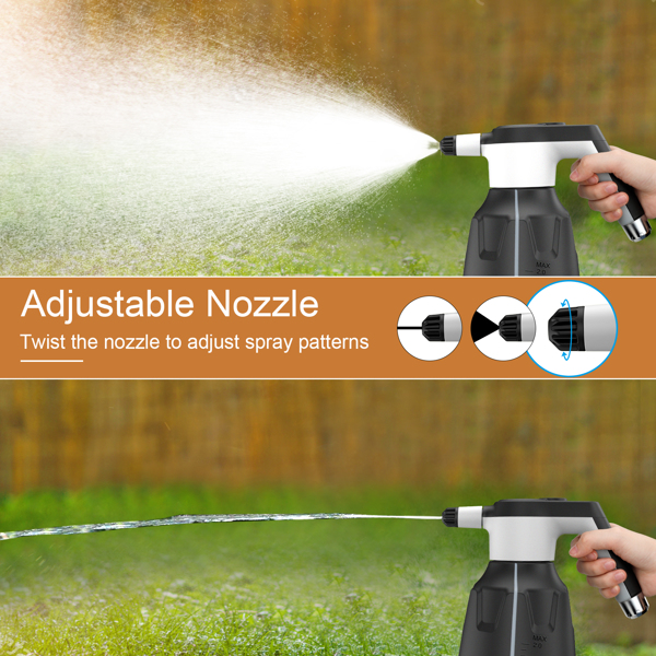 (ABC)0.5 Gallon Electric Plant Mister Spray Bottle, Battery Rechargeable Automatic Watering Can for Indoor Outdoor Plant, Handheld Sprayers in Lawn & Garden, Pump Free, 2200mAh Battery亚马逊禁售