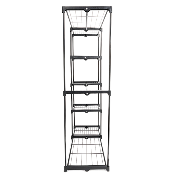 Portable Practical Five-tier Wardrobe without Cloth Cover Black