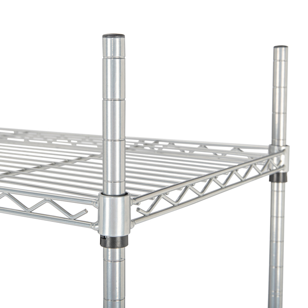 5 Tier Silver Metal Storage Rack