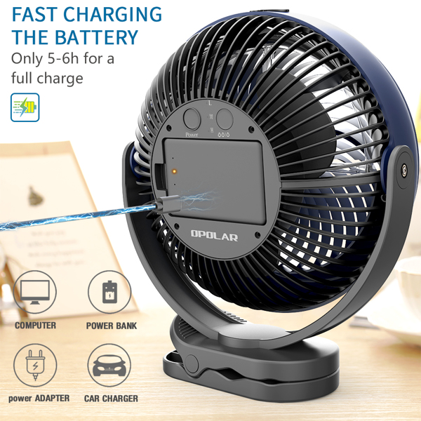 (ABC)10000mAh Battery Operated Misting Fan with Clip, 8-Inch USB Fan for Desk, Detachable Battery, 3 Speeds, 2 Mist Modes with 200ml Tank, 48 Hours Working Time for Home, Stroller, Office亚马逊禁售