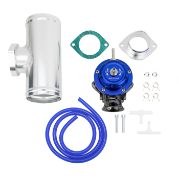 UNIVERSAL BILLET ANODIZED TYPE-RS TURBO BLOW OFF VALVE BOV 2.5\\" FLANGE PIPE BLUE
