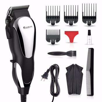 Professional Hair Clippers, Corded Hair Clippers for Men Kids, Strong Motor baber Salon Complete Hair and Beard, Clipping and Trimming Kit，（shipment from FBA）