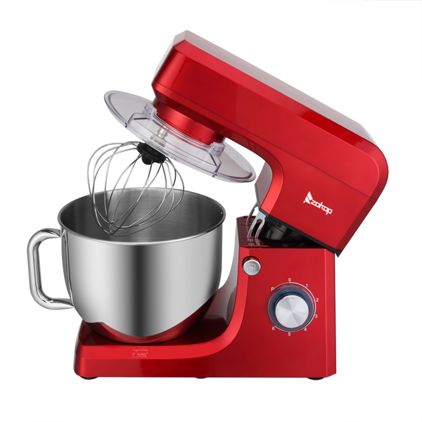 ZOKOP ZK-1511 Chef Machine 7L 660W Mixing Pot With Handle Red Spray Paint