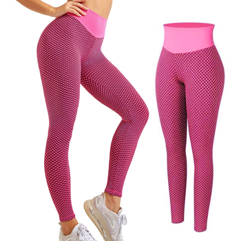 TIK Tok Leggings Women Butt Lifting Workout Tights Plus Size Sports High Waist Yoga Pants Pink Small