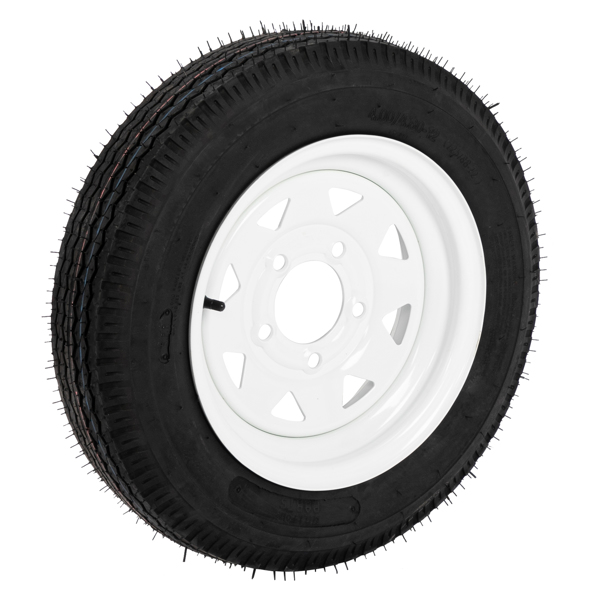 One tire 4.8-12-6PR-5LUG P811  White RIM