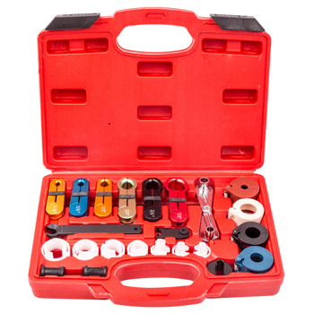 22pcs A/C Fuel Transmission Oil Cooler Line Disconnect Tool Kit For Ford for GM Car
