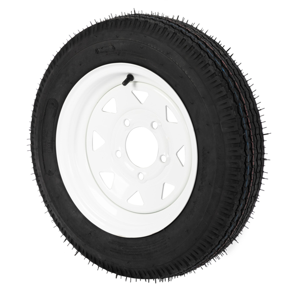 One tire 4.8-12-6PR-5LUG P811  White RIM