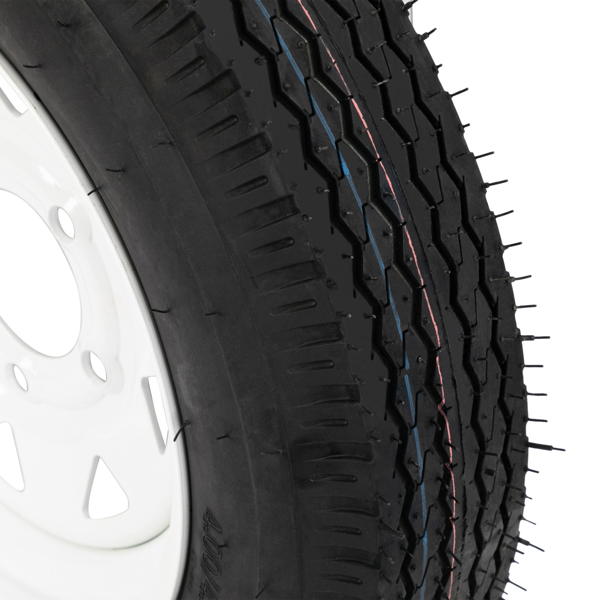 One tire 4.8-12-6PR-5LUG P811  White RIM