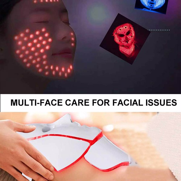 【Bans sale on Walmart】 Led Face Mask, Farsaw 7 Colors Led Light Mask Beauty Machine.