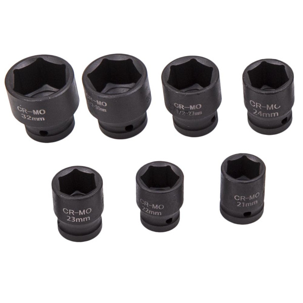 35pcs Deep Impact Socket Sockets Set 1/2" Drive 6 Point Metric Garage Tool 8mm-32mm
