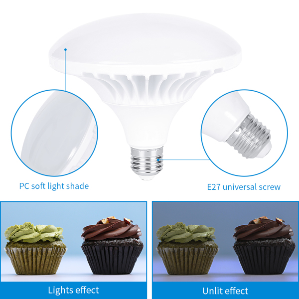 Softbox Lighting Kit, Photo Equipment Studio Softbox 20" x 27", with E27 Socket and 2x5500K Instant Brightness Energy Saving Lighting Bulbs