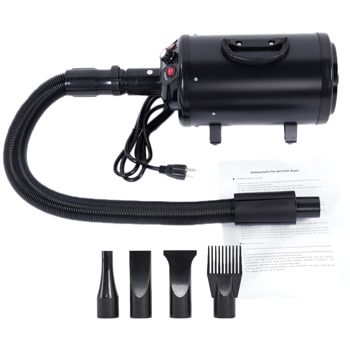 STL-1902 120V 2400W Portable Dog Cat Pet Groomming Blow Hair Dryer Quick Draw Hairdryer US Standard