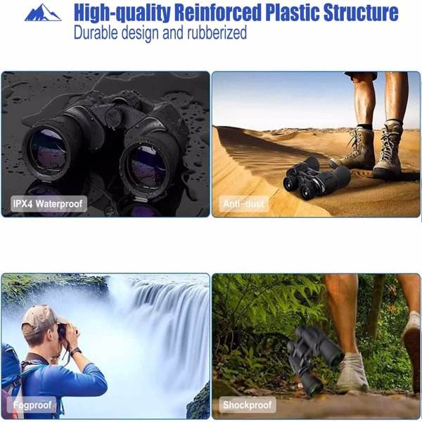 【Bans sale on Walmart】 60x90 Binoculars for Adults Waterproof Binoculars for Bird Watching, Professional Binoculars Telescope Gifts Cool Stuff for Men& Women, Travel, Watching Outdoor Sports, Concerts