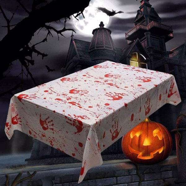 【Bans sale on Walmart】 138 Pcs Plus Size Halloween Bloody Footprints Handprint Decal, Halloween Window Decoration, Bloody Handprint Decal, Halloween Wall Decor, Removable Template Showcase Clings