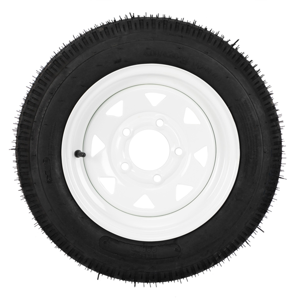 One tire 4.8-12-6PR-5LUG P811  White RIM