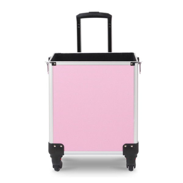 4 in 1 Rolling Makeup Case Makeup Trolley Case With Wheels Makeup Travel Case Organizer (PINK)