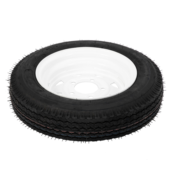 One tire 4.8-12-6PR-5LUG P811  White RIM