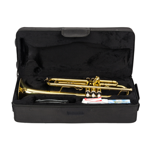 Drop B Tone Adjustable Trumpet Gloves Set Plaint Golden