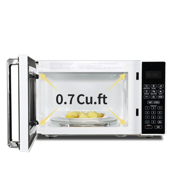 23PX88-L / Black White 23L / 0.9cuft Conventional Microwave Oven With Display / Silver Handle