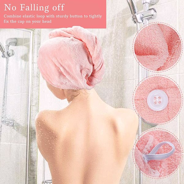 【Bans sale on Walmart】 Hair Towel Wrap, 4+1 Packs Microfiber Hair Towel Hair Turbans for Wet Hair, Ultra Absorbent Fast Hair Drying Towel for Women, Extra 10 PCS Gifts