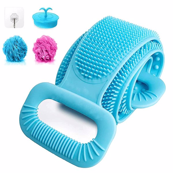 【Bans sale on Walmart】 5PCS Silicone Back Scrubber for Shower 30" Bath Body Brush Comfortable Exfoliating Massage Back Washer for Men Women