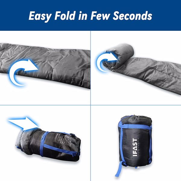 3 Season Portable Waterproof Camping Gear Equipment Indoor Outdoor Backpacking Sleeping Bag