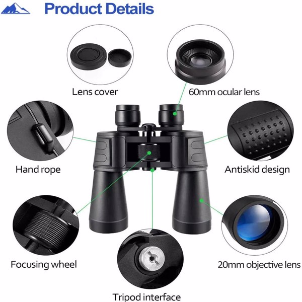 【Bans sale on Walmart】 60x90 Binoculars for Adults Waterproof Binoculars for Bird Watching, Professional Binoculars Telescope Gifts Cool Stuff for Men& Women, Travel, Watching Outdoor Sports, Concerts