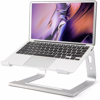 Laptop Stand, Computer Stand for Laptop, Aluminium Laptop Riser, Ergonomic Laptop Holder Compatible with MacBook Air Pro, Dell XPS, More 10-17 Inch Laptops Work from Home,