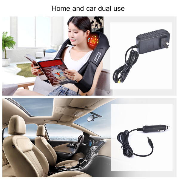 NEW Shiatsu Massager Kneading Neck Back With Heat Perfect Car Office Chair Home