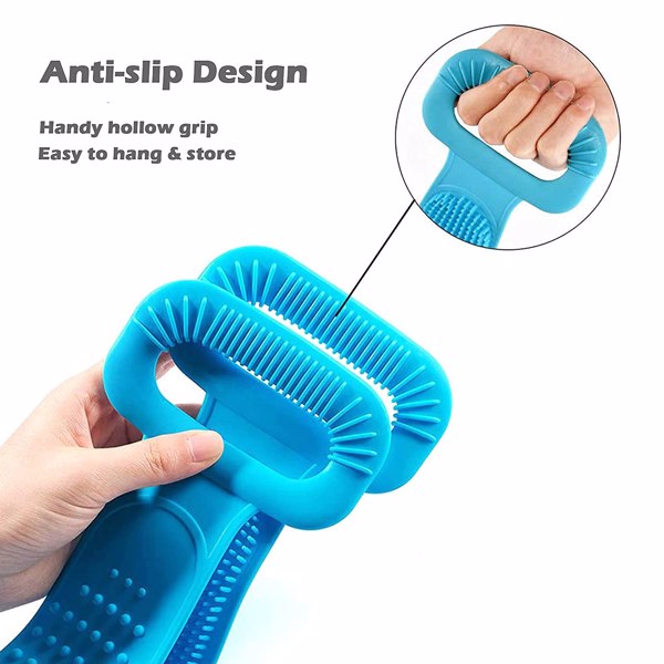 【Bans sale on Walmart】 5PCS Silicone Back Scrubber for Shower 30" Bath Body Brush Comfortable Exfoliating Massage Back Washer for Men Women