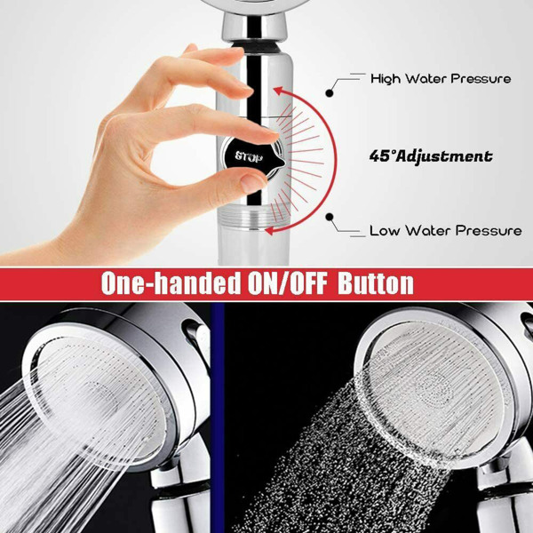 Simpure Shower Filter, Remove Residual Chlorine The Shower Head Can Be Adjusted by Rotation.Cut Off Water with One Button Amazon eBay Banned