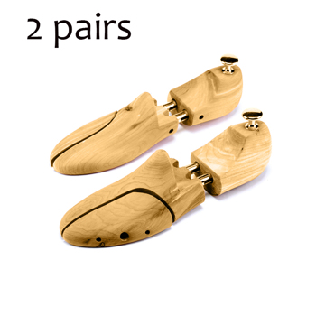 2 Pairs Professional Adjustable Wooden Shoes Stretcher 45-46