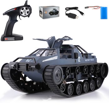 (ABC)Remote Control Police Tank Car - RC Trucks, All Terrain Vehicle Electric Toy Off-Road Car Gift for Boys and Adults