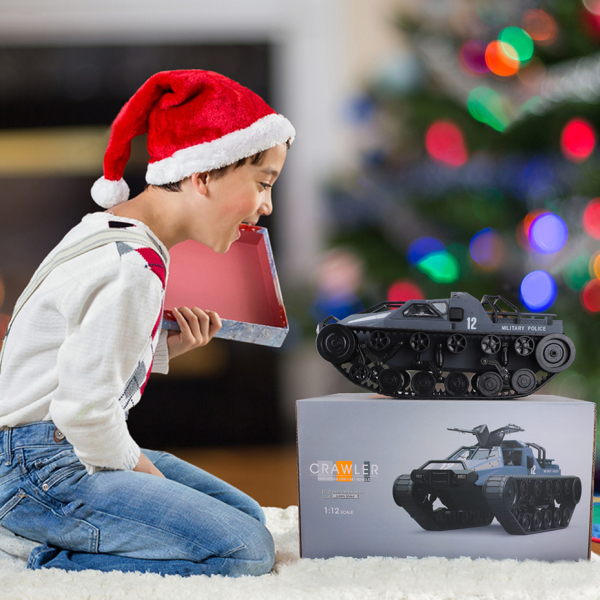 (ABC)Remote Control Police Tank Car - RC Trucks, All Terrain Vehicle Electric Toy Off-Road Car Gift for Boys and Adults