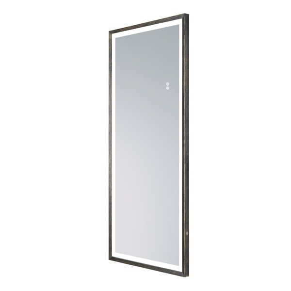(This item can not be sold on Amazon)22" x 48" Led Lighted Full Length Mirror, Body Mirrors with Antique Brass Frame, Touch Switch and Stepless Dimmable
