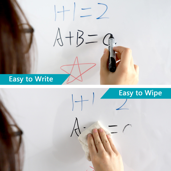 (ABC)(Prohibited Product on Amazon)Whiteboard Sticker Paper, Upgrade 11Ft Extra Wide, Dry Erase, Easy Peel and Stick Contact Paper, Self Adhesive Wall Paper Roll for Classroom, Planning, Office, Kid P