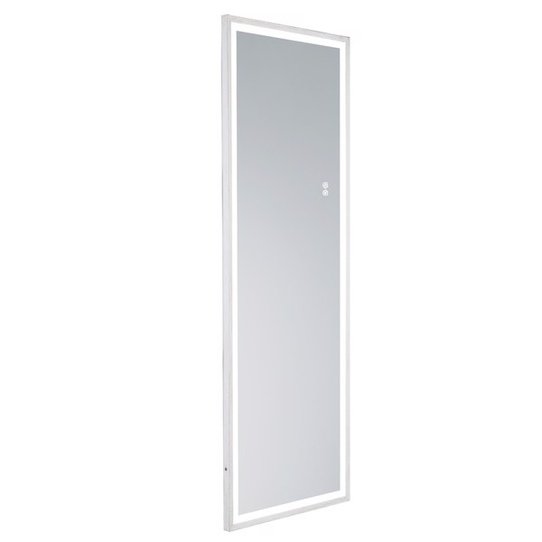 (This item can not be sold on Amazon)22" x 65" Led Lighted Full Length Mirror, Body Mirrors with Antique White Frame, Touch Switch and Stepless Dimmable