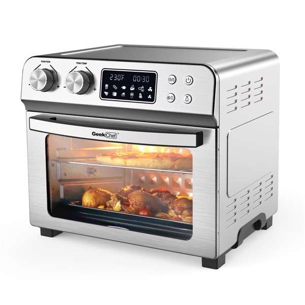 24QT LCD Convection Air Fryer Toaster Oven with Rotisserie and Dehydrator, Oil-Free(can not be sold on Amazon)
