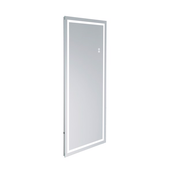 (This item can not be sold on Amazon)22" x 48" Led Lighted Full Length Mirror, Body Mirrors with Silver(frameless), Touch Switch and Stepless Dimmable