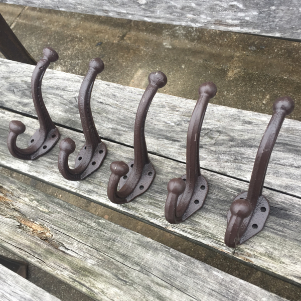 10pcs Vintage Style Cast Iron Wall Coat Hooks Hat Hook Hall Tree