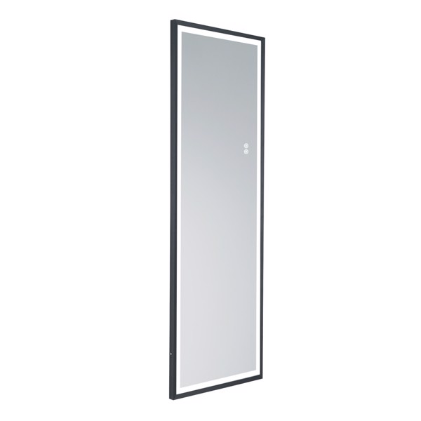 (This item can not be sold on Amazon)22" x 65" Led Lighted Full Length Mirror, Body Mirrors with Sand black Frame, Touch Switch and Stepless Dimmable