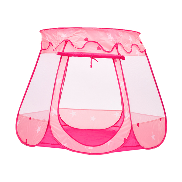 -儿童帐篷-游戏帐篷-190T涤纶-六面平顶-粉色 -6