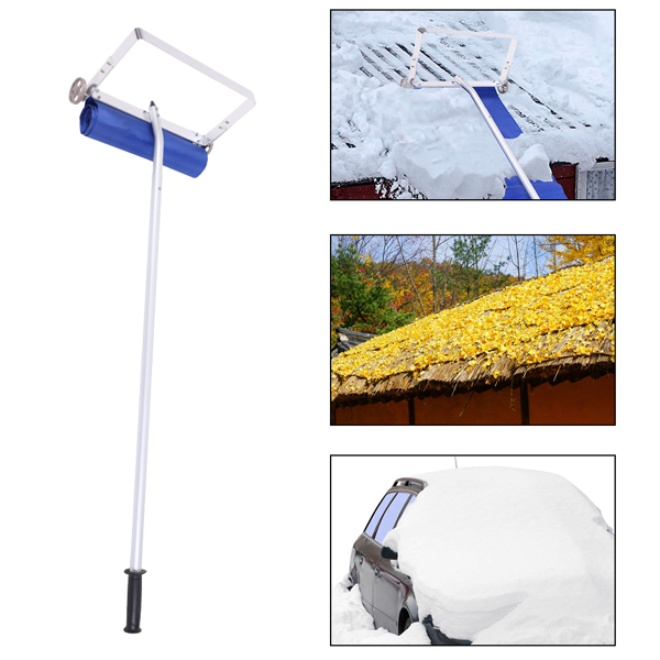  Oshion Aluminum Frame Cloth Head Roof Snow Remover 1.2m 5 Sections 20Feet