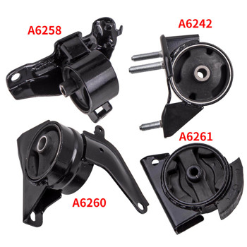 4Pcs Engine Motor & Trans Mount fit for Toyota Corolla 1.6L 1993-1997 Automatic # A6242, A6258, A6260, A6261